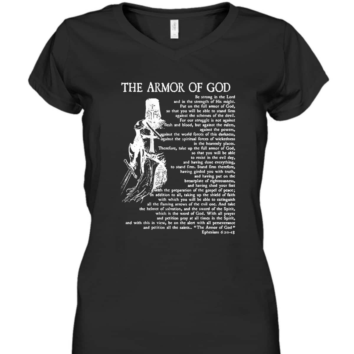 Ephesians 6:10-18 Armor Of God T-Shirt Christian Bible Verse Religious Gift