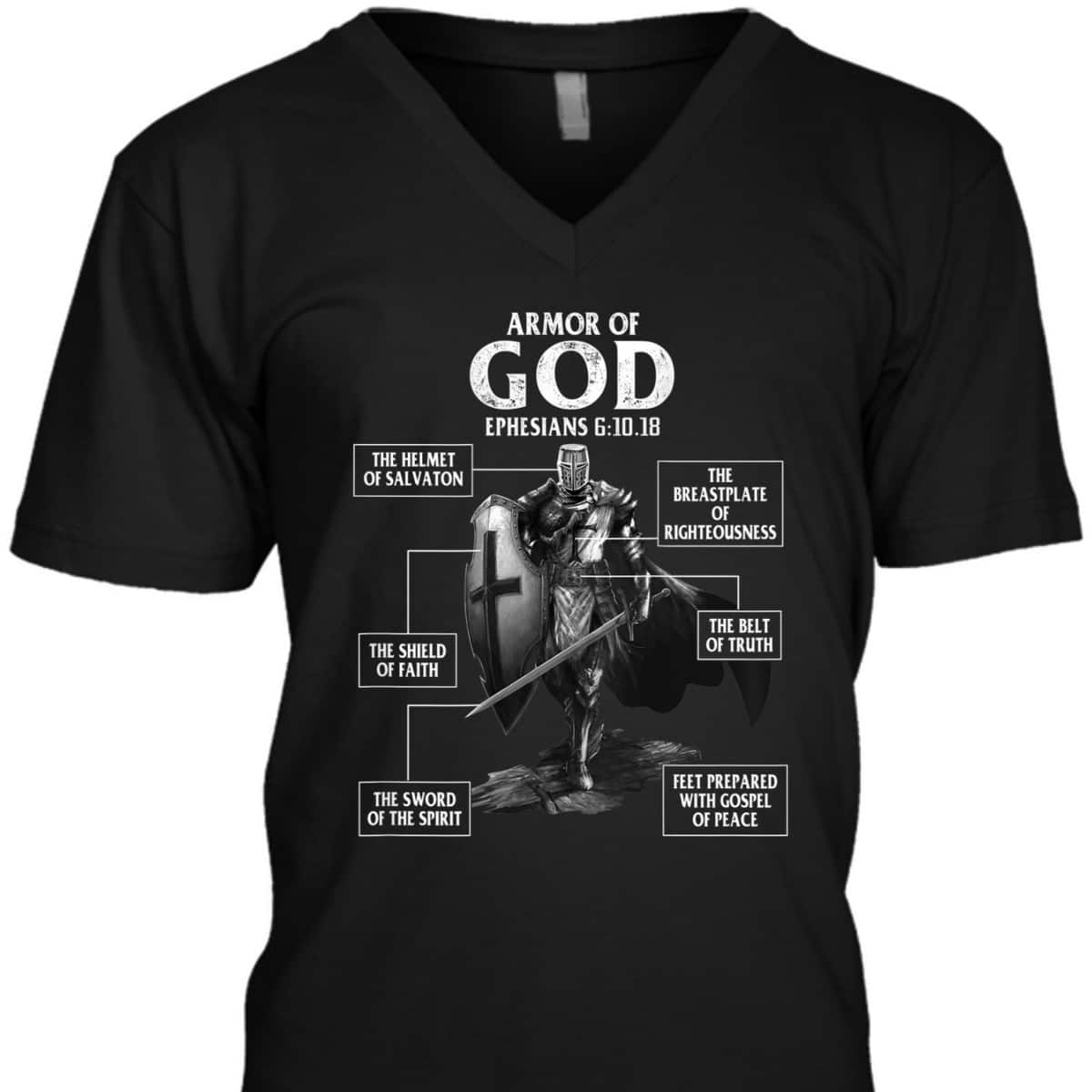 Armor Of God Ephesians 6:10.18 Bible Verse T-Shirt Christian Religious Gift