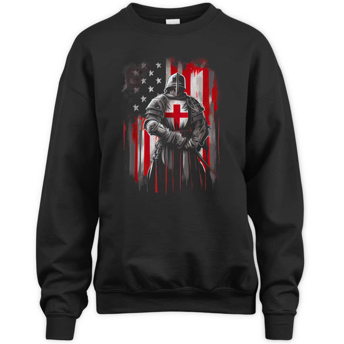Armor Of God T-Shirt US Flag Knight Templar Independence Day Patriot Christians Gift Armor Of God T-Shirt US Flag Knight Templar Independence Day Patriot Christians Gift