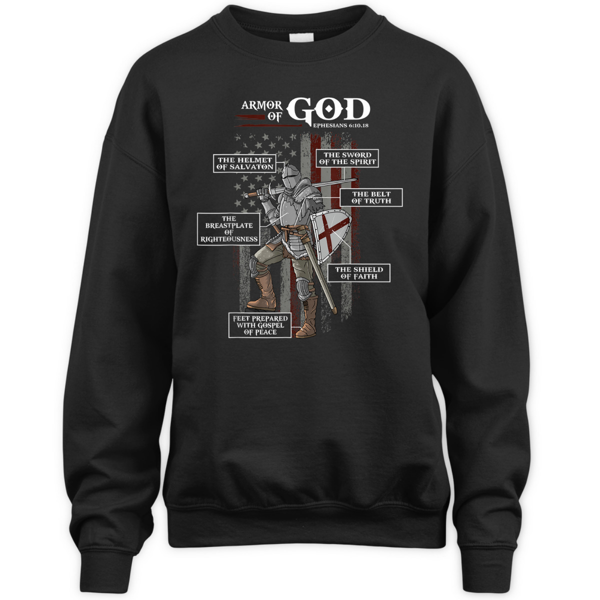 US American Flag Armor Of God T-Shirt Ephesians 6:10.18 Christian Bible Verse Gift US American Flag Armor Of God T-Shirt Ephesians 6:10.18 Christian Bible Verse Gift