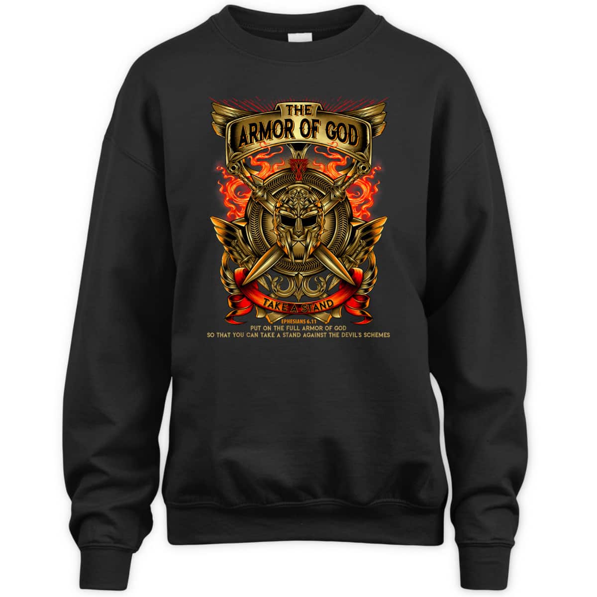 Armor Of God T-Shirt Warrior Of Christ Ephesians 6:11 Against The Devil's Schemes Armor Of God T-Shirt Warrior Of Christ Ephesians 6:11 Against The Devil's Schemes