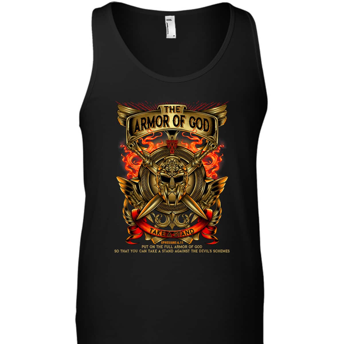 Armor Of God T-Shirt Warrior Of Christ Ephesians 6:11 Against The Devil's Schemes Armor Of God T-Shirt Warrior Of Christ Ephesians 6:11 Against The Devil's Schemes