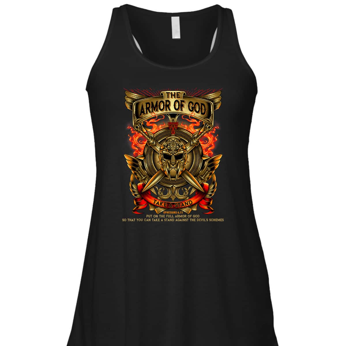 Armor Of God T-Shirt Warrior Of Christ Ephesians 6:11 Against The Devil's Schemes Armor Of God T-Shirt Warrior Of Christ Ephesians 6:11 Against The Devil's Schemes