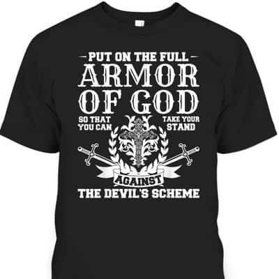 Put On The Full Armor Of God T-Shirt Christian Pastor Believers Gift