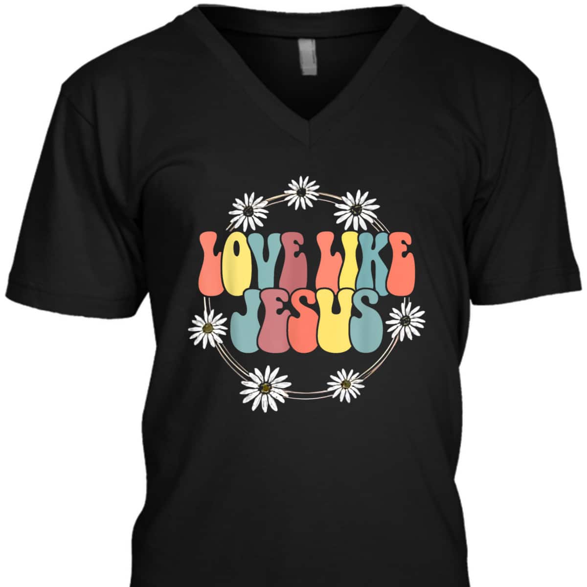 Groovy Love Like Jesus T-Shirt Christian Religious Gift Groovy Love Like Jesus T-Shirt Christian Religious Gift