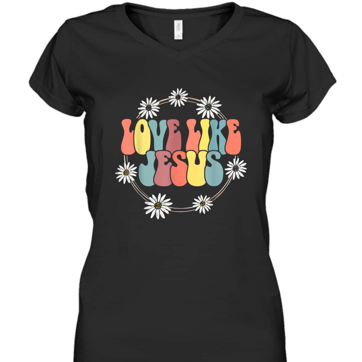 Groovy Love Like Jesus T-Shirt Christian Religious Gift Groovy Love Like Jesus T-Shirt Christian Religious Gift