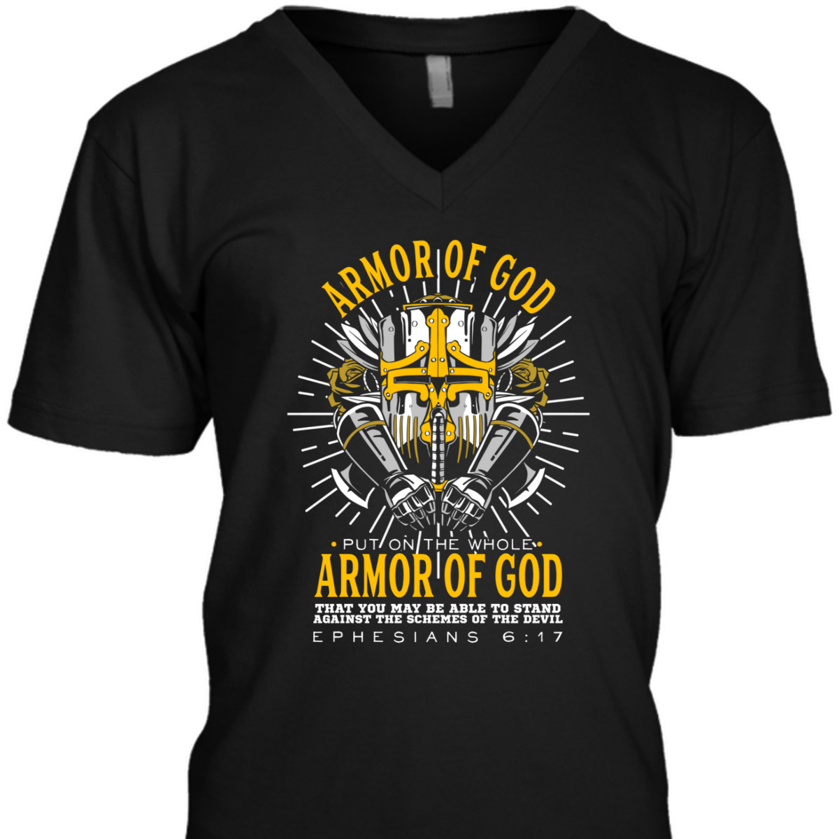 Armor Of God Bible Verse T-Shirt For Religious Christian Faith Believers Armor Of God Bible Verse T-Shirt For Religious Christian Faith Believers