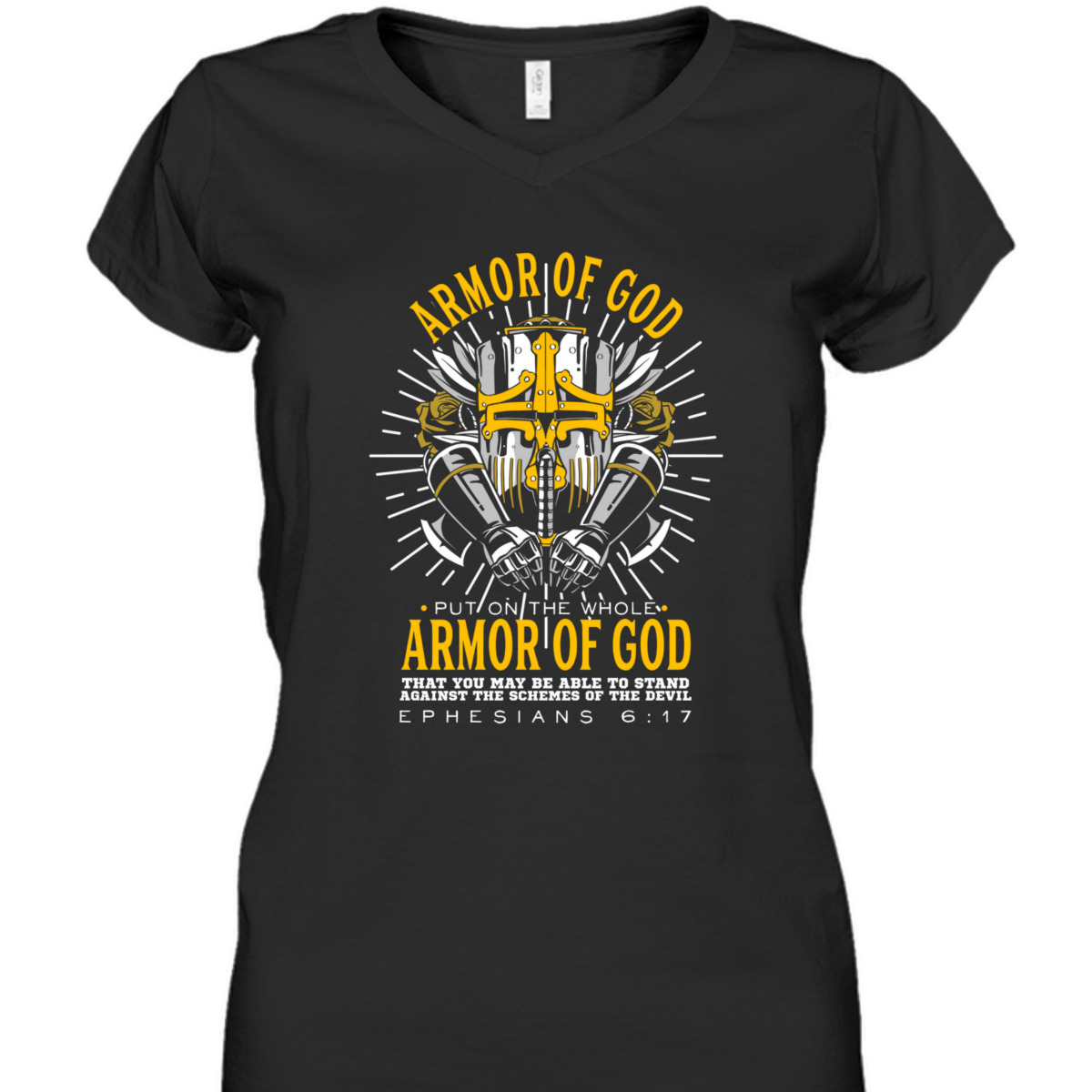 Armor Of God Bible Verse T-Shirt For Religious Christian Faith Believers Armor Of God Bible Verse T-Shirt For Religious Christian Faith Believers