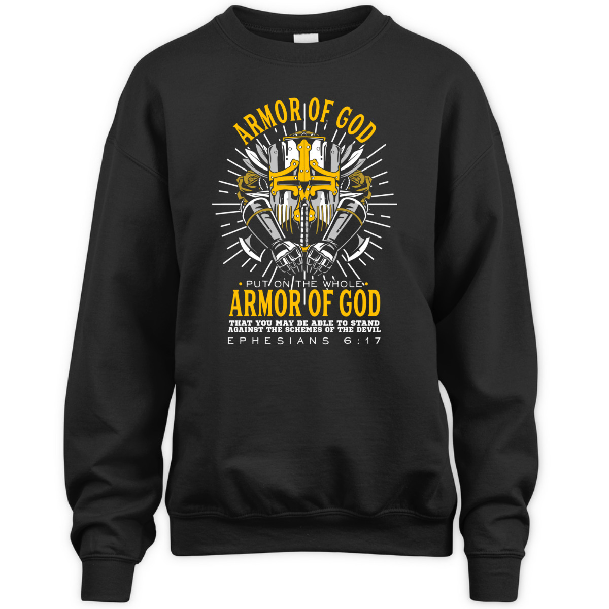 Armor Of God Bible Verse T-Shirt For Religious Christian Faith Believers Armor Of God Bible Verse T-Shirt For Religious Christian Faith Believers