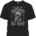 Knight Templar Armor Of God T-Shirt Medieval Kneeling Crusader Knight Templar Armor Of God T-Shirt Medieval Kneeling Crusader