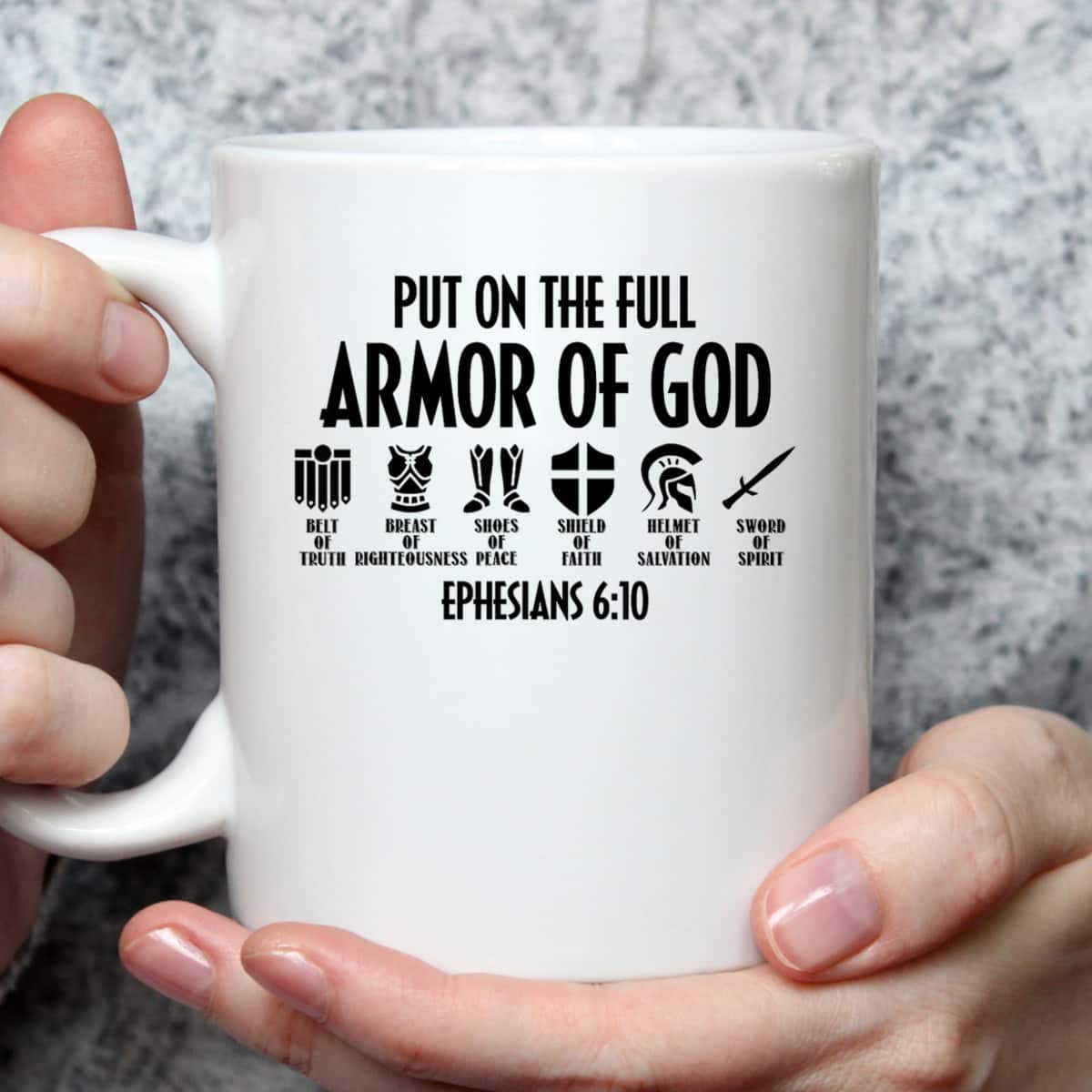 Put On The Full Armor Of God Christian Bible Verse T-Shirt Put On The Full Armor Of God Christian Bible Verse T-Shirt