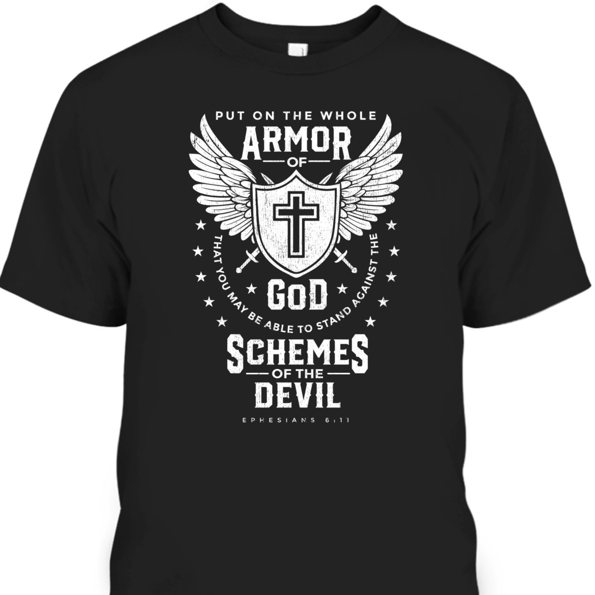 Bible Verse T-Shirt Armor Of God Religious Christian Gift For Believers Bible Verse T-Shirt Armor Of God Religious Christian Gift For Believers