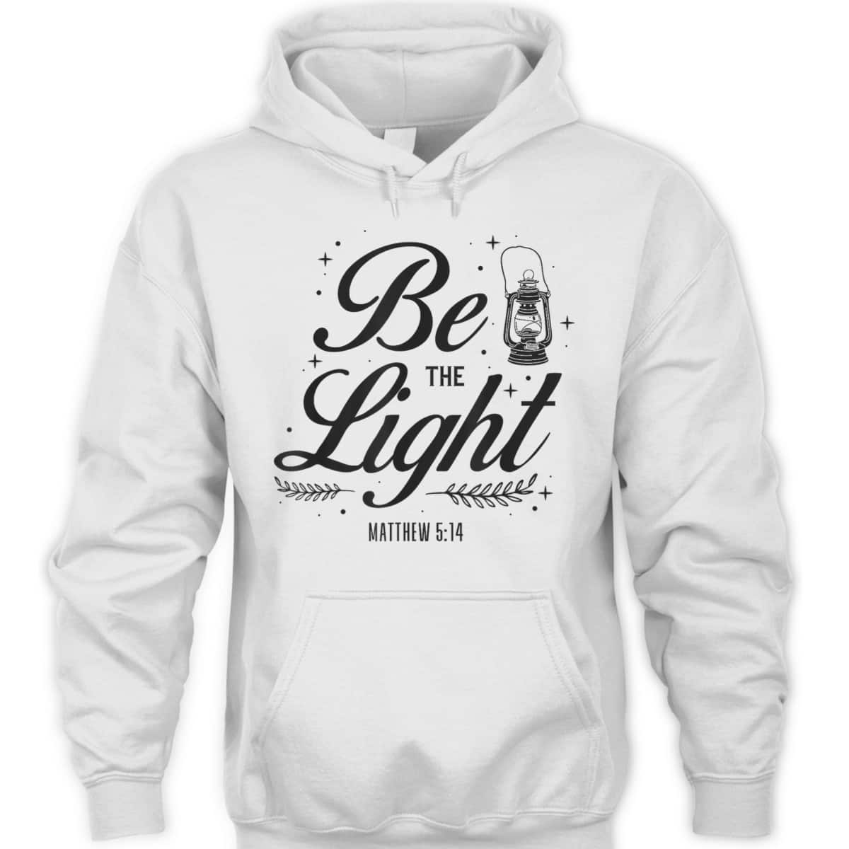 Christian Be The Light T-Shirt Bible Verse Religious Gift Matthew 514