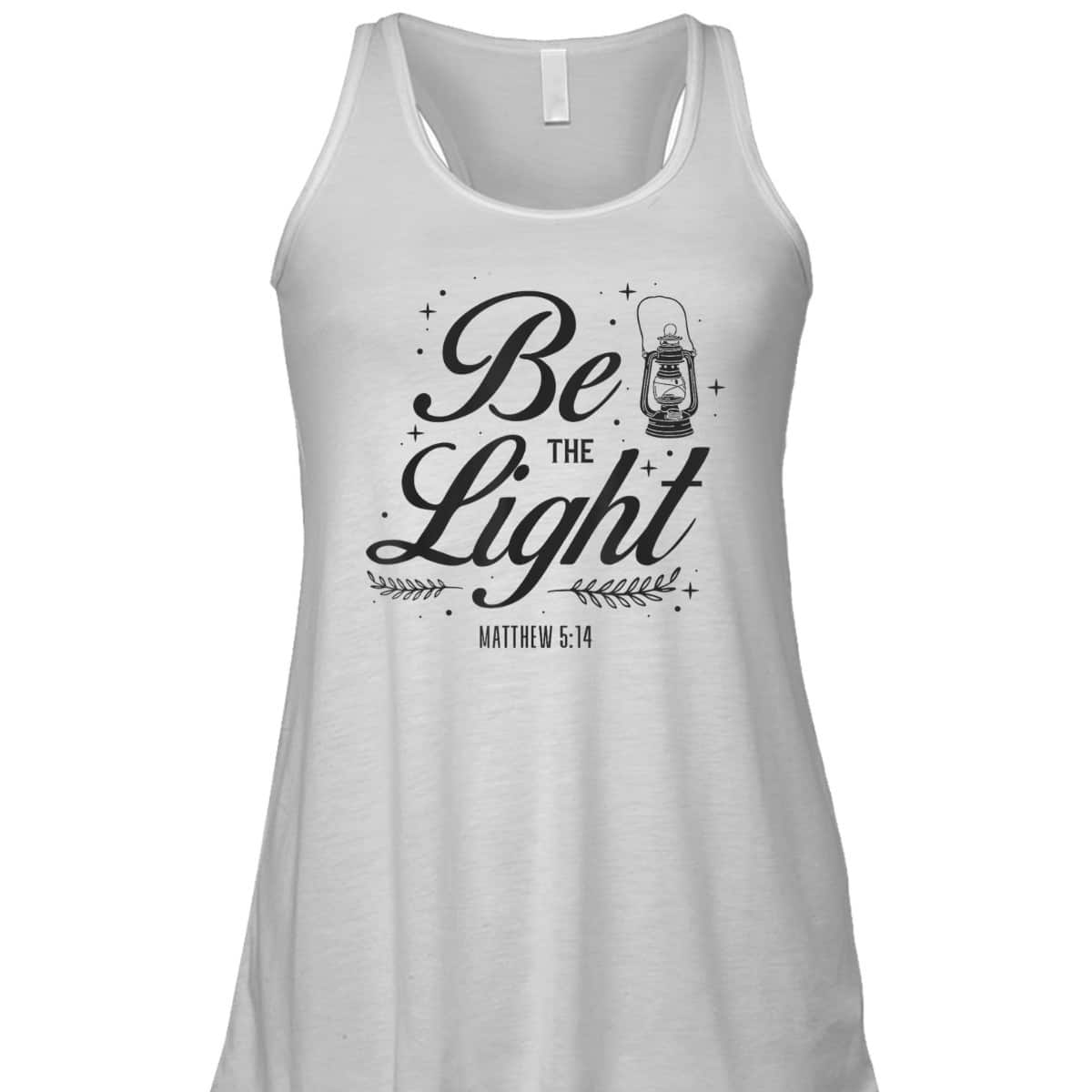 Christian Be The Light T-Shirt Bible Verse Religious Gift Matthew 514