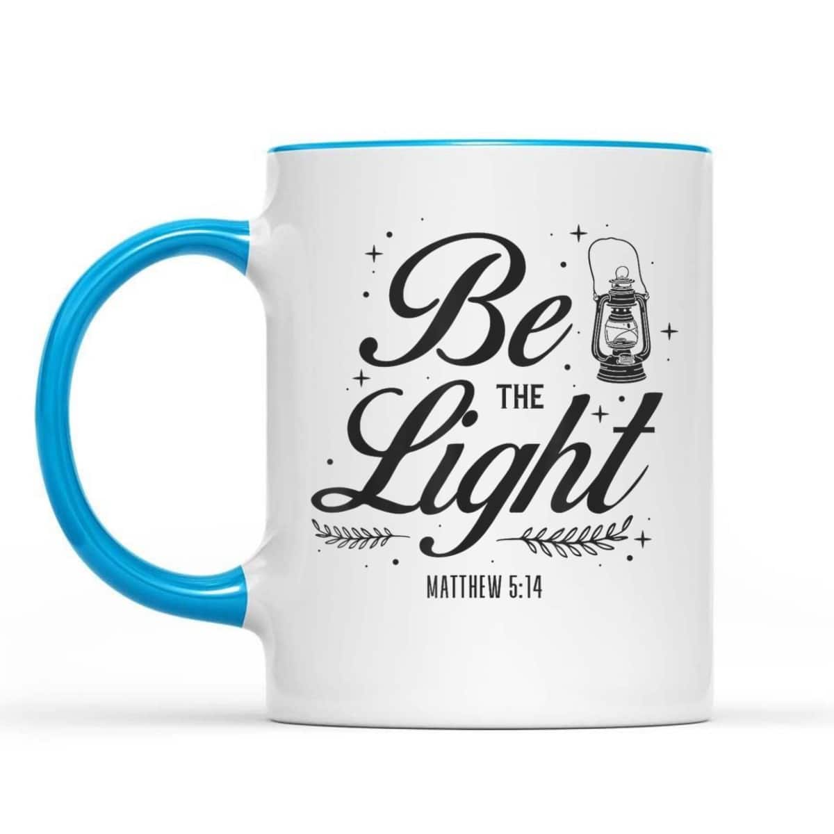 Christian Be The Light T-Shirt Bible Verse Religious Gift Matthew 514