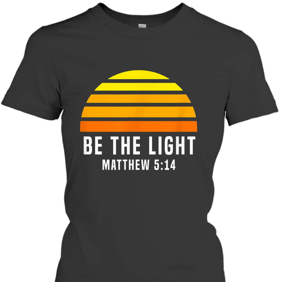 Retro Vintage Christian Be The Light Matthew 514 T-Shirt