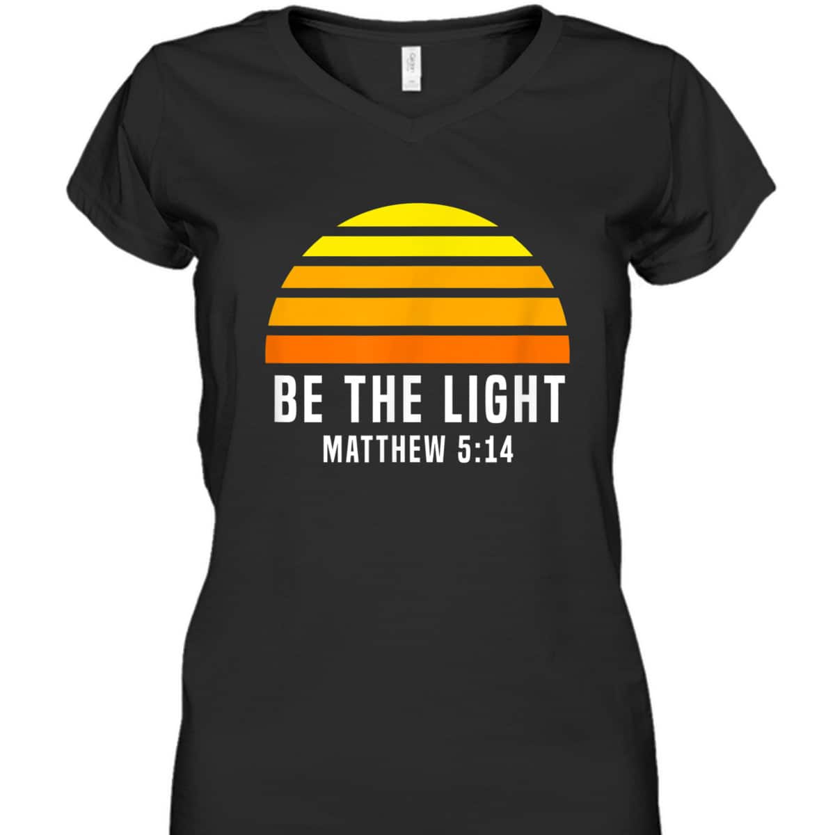 Retro Vintage Christian Be The Light Matthew 514 T-Shirt