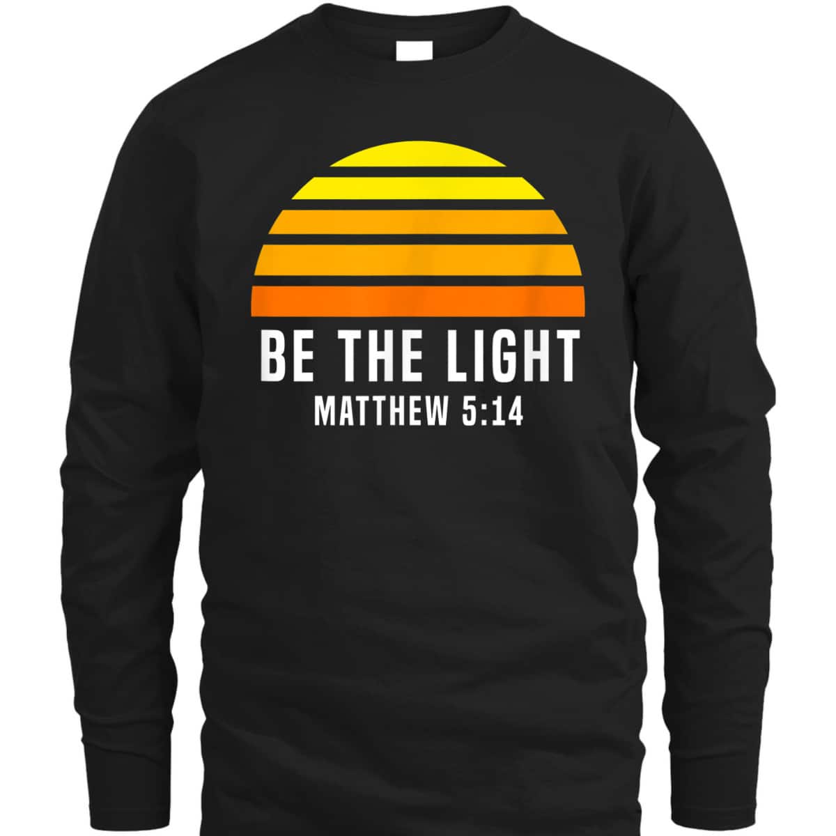 Retro Vintage Christian Be The Light Matthew 514 T-Shirt