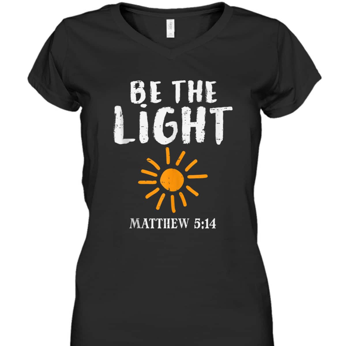 Be The Light Sun Matthew 514 T-Shirt Christian Bible Verse Gift