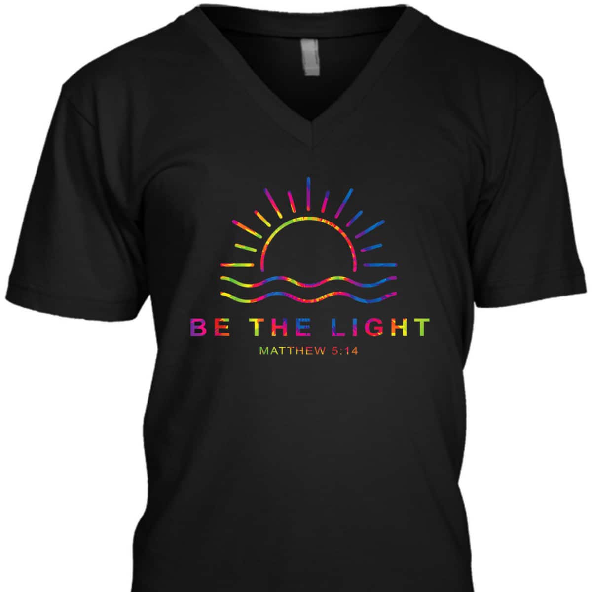 Tie Dye Be The Light T-Shirt Christian Faith Religious Gift Tie Dye Be The Light T-Shirt Christian Faith Religious Gift