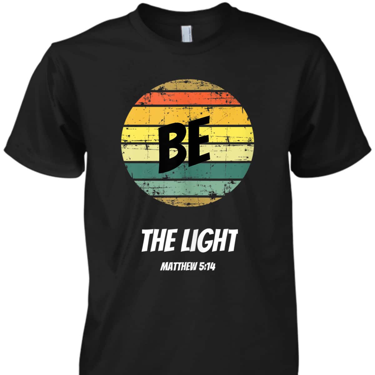 Vintage Retro Be The Light Matthew 514 Religious Christian Faith T-Shirt Vintage Retro Be The Light Matthew 514 Religious Christian Faith T-Shirt