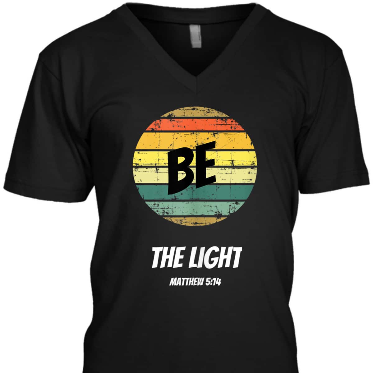 Vintage Retro Be The Light Matthew 514 Religious Christian Faith T-Shirt Vintage Retro Be The Light Matthew 514 Religious Christian Faith T-Shirt