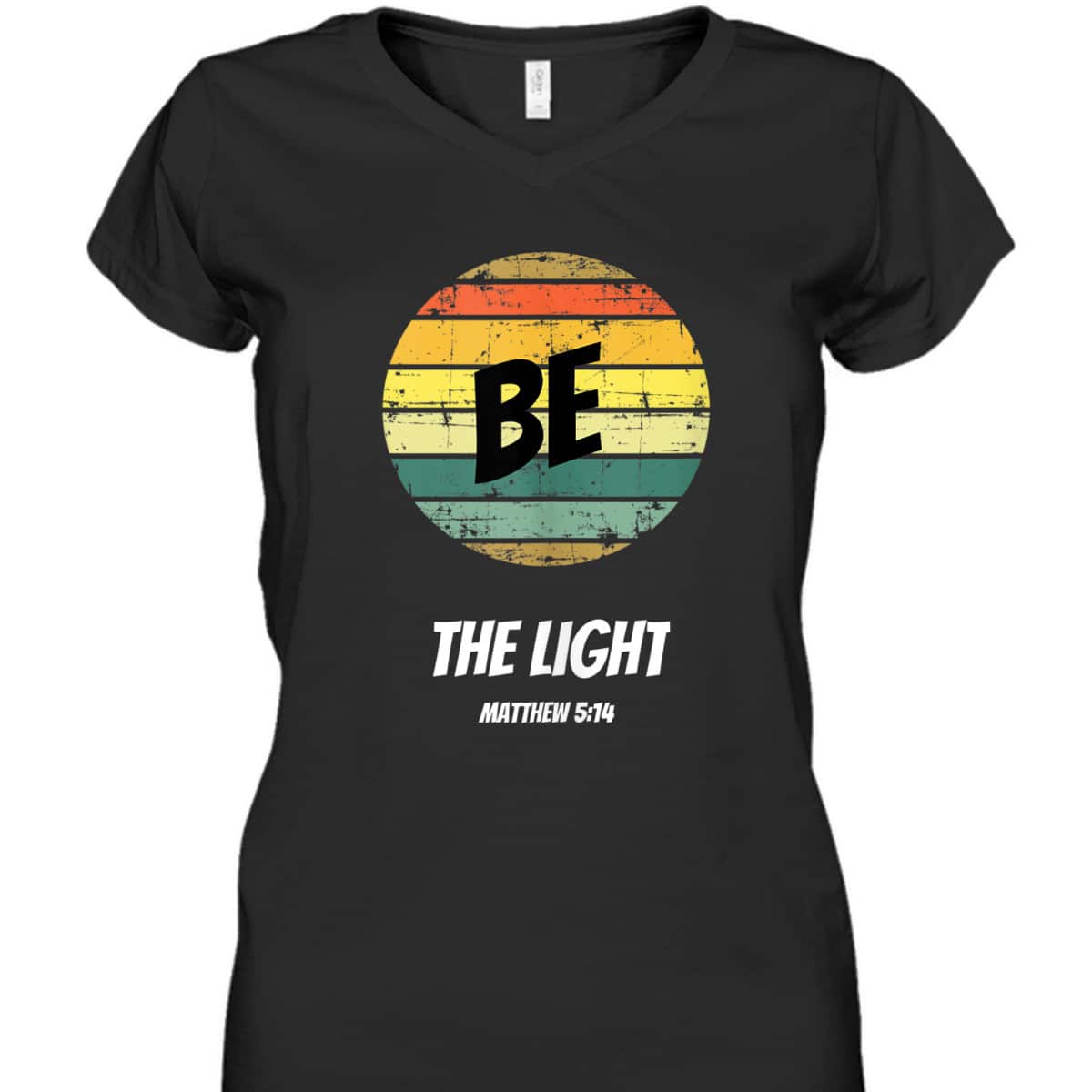 Vintage Retro Be The Light Matthew 514 Religious Christian Faith T-Shirt Vintage Retro Be The Light Matthew 514 Religious Christian Faith T-Shirt