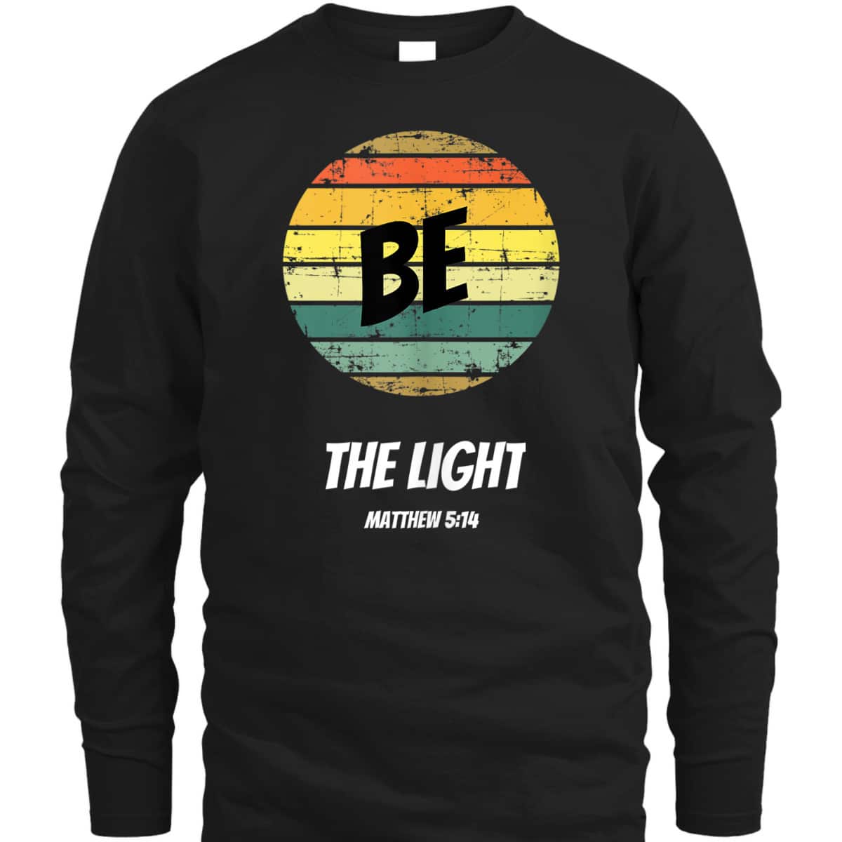 Vintage Retro Be The Light Matthew 514 Religious Christian Faith T-Shirt Vintage Retro Be The Light Matthew 514 Religious Christian Faith T-Shirt