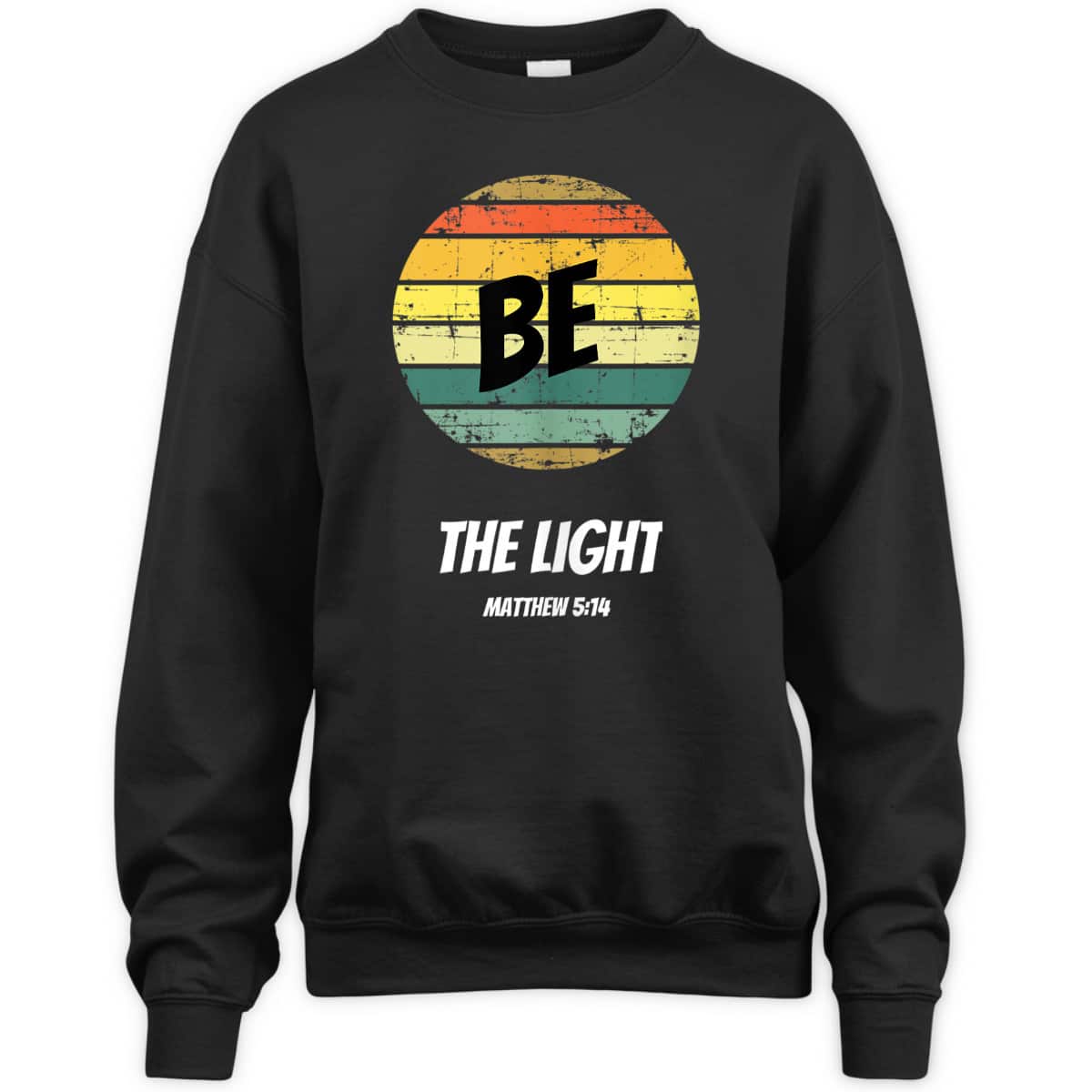 Vintage Retro Be The Light Matthew 514 Religious Christian Faith T-Shirt Vintage Retro Be The Light Matthew 514 Religious Christian Faith T-Shirt