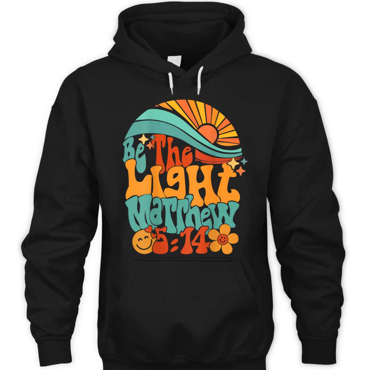 Vintage Groovy Sunset Be The Light Matthew 514 T-Shirt Vintage Groovy Sunset Be The Light Matthew 514 T-Shirt