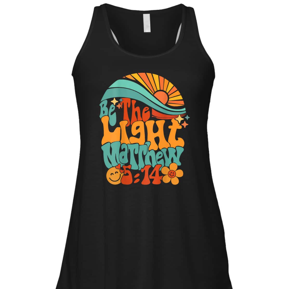 Vintage Groovy Sunset Be The Light Matthew 514 T-Shirt Vintage Groovy Sunset Be The Light Matthew 514 T-Shirt