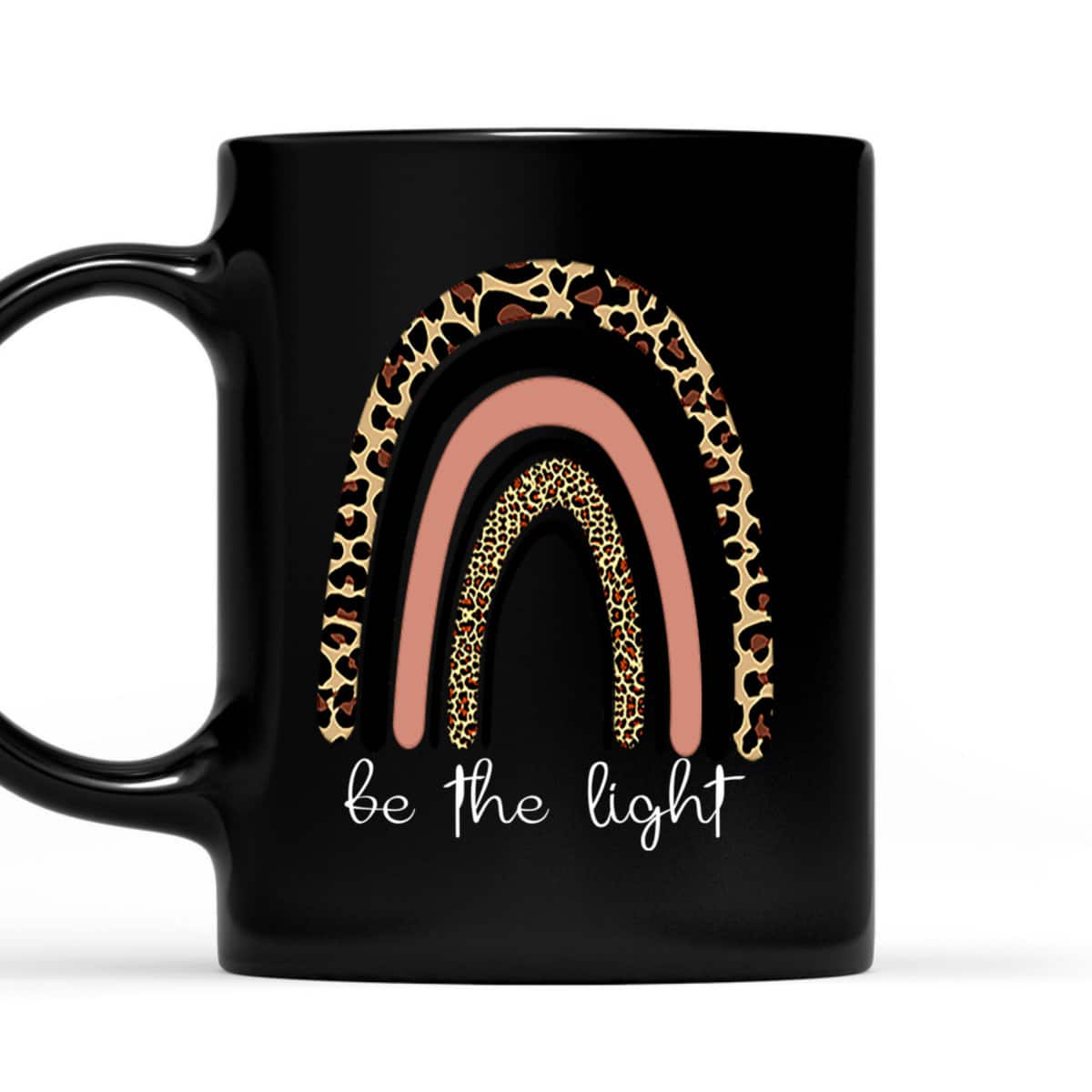 Be The Light Leopard Rainbow Christian Scripture T-Shirt Be The Light Leopard Rainbow Christian Scripture T-Shirt