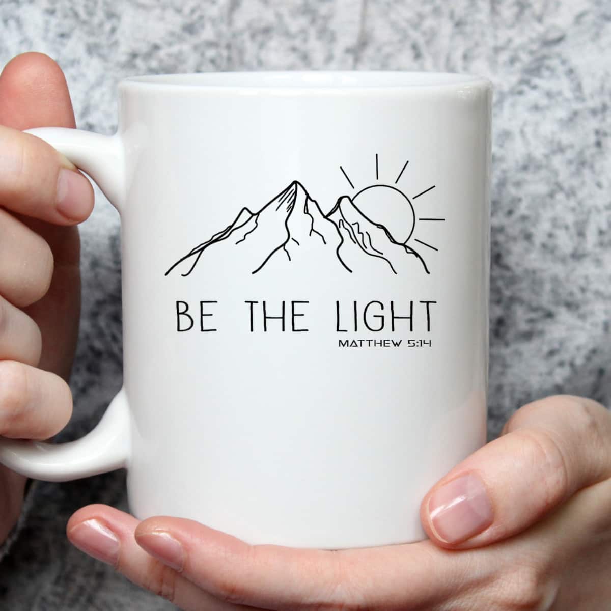 Be The Light Christian Mountain Sunrise Bible Verse T-Shirt Be The Light Christian Mountain Sunrise Bible Verse T-Shirt