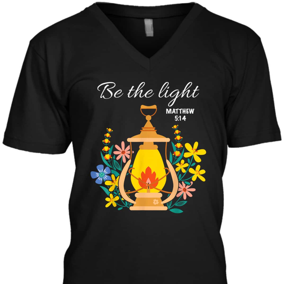 Be The Light Jesus Floral T-Shirt Matthew 5:14 Bible Verse Gift Be The Light Jesus Floral T-Shirt Matthew 5:14 Bible Verse Gift
