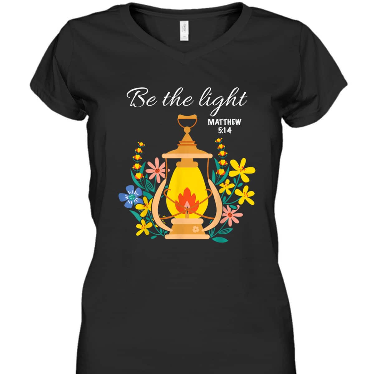 Be The Light Jesus Floral T-Shirt Matthew 5:14 Bible Verse Gift Be The Light Jesus Floral T-Shirt Matthew 5:14 Bible Verse Gift