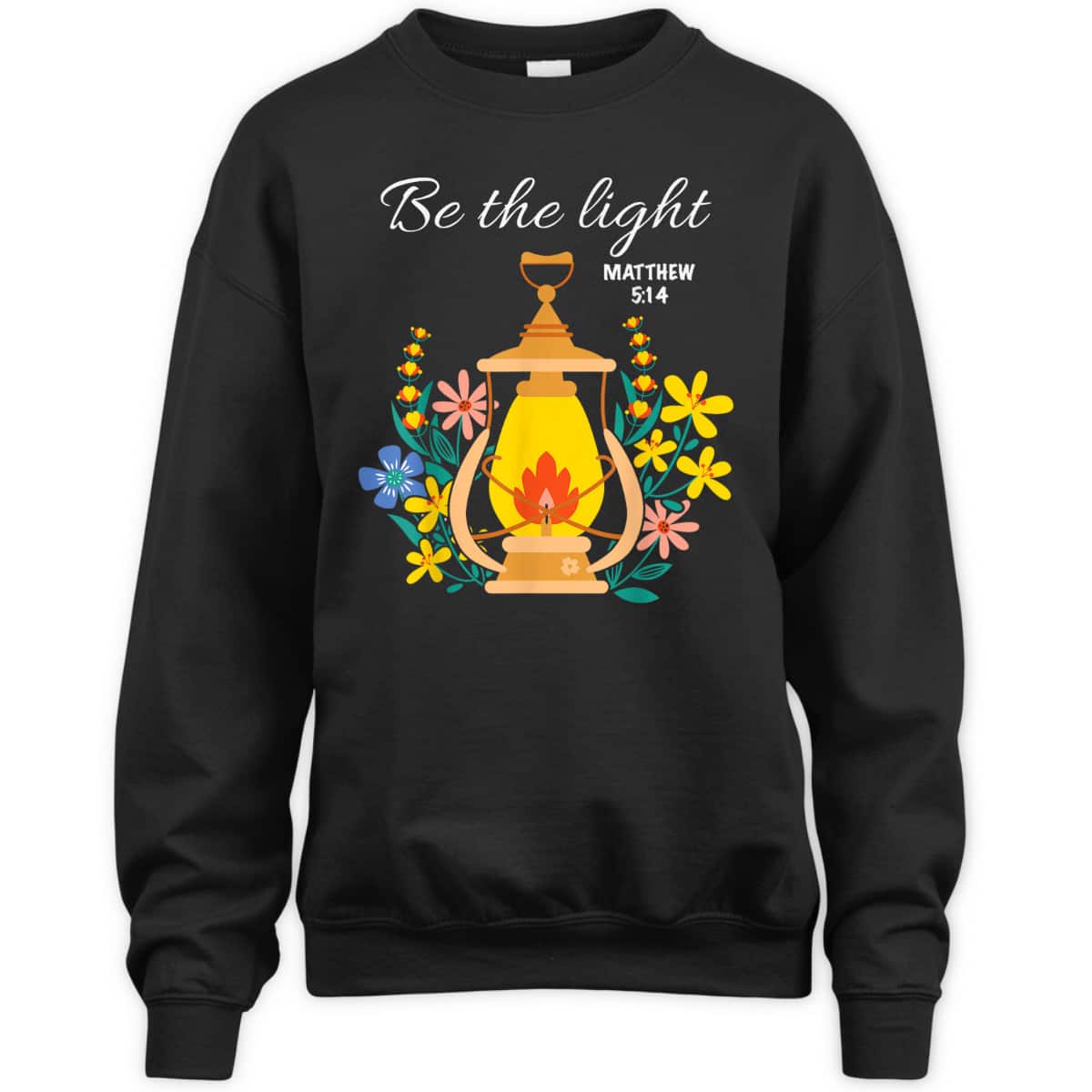 Be The Light Jesus Floral T-Shirt Matthew 5:14 Bible Verse Gift Be The Light Jesus Floral T-Shirt Matthew 5:14 Bible Verse Gift