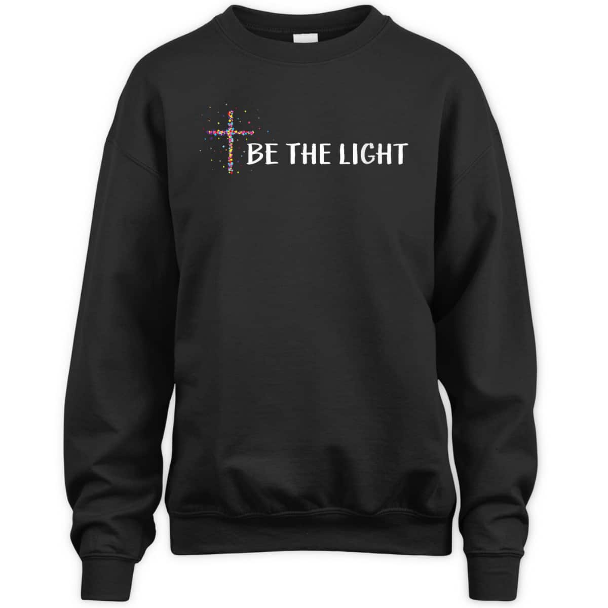 Bible Verse Be The Light T-Shirt With Christian Cross Bible Verse Be The Light T-Shirt With Christian Cross