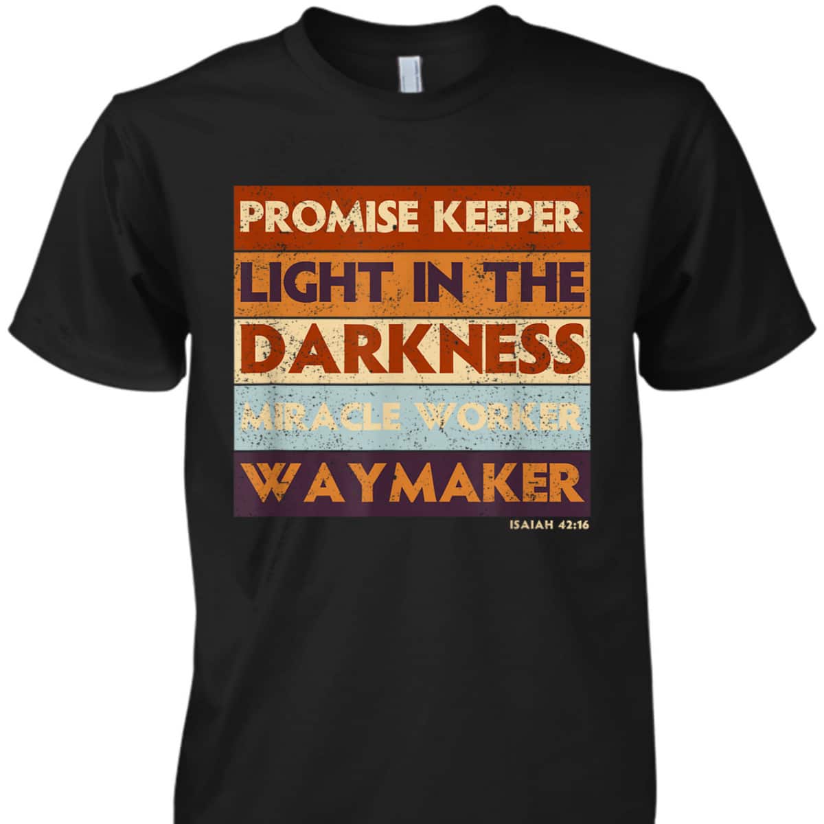 Waymaker Promise Keeper Miracle Worker Christian Faith Retro T-Shirt Waymaker Promise Keeper Miracle Worker Christian Faith Retro T-Shirt