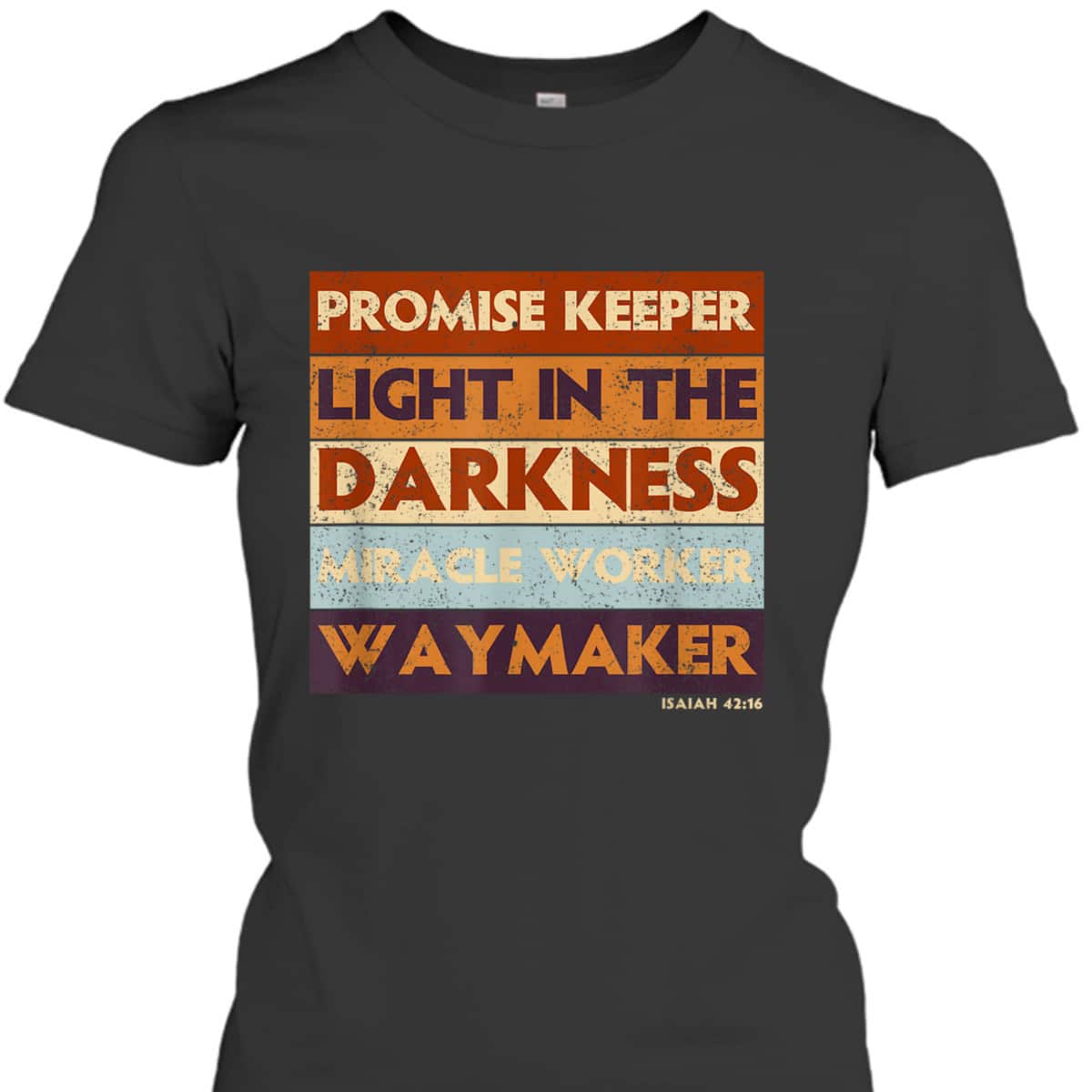 Waymaker Promise Keeper Miracle Worker Christian Faith Retro T-Shirt Waymaker Promise Keeper Miracle Worker Christian Faith Retro T-Shirt