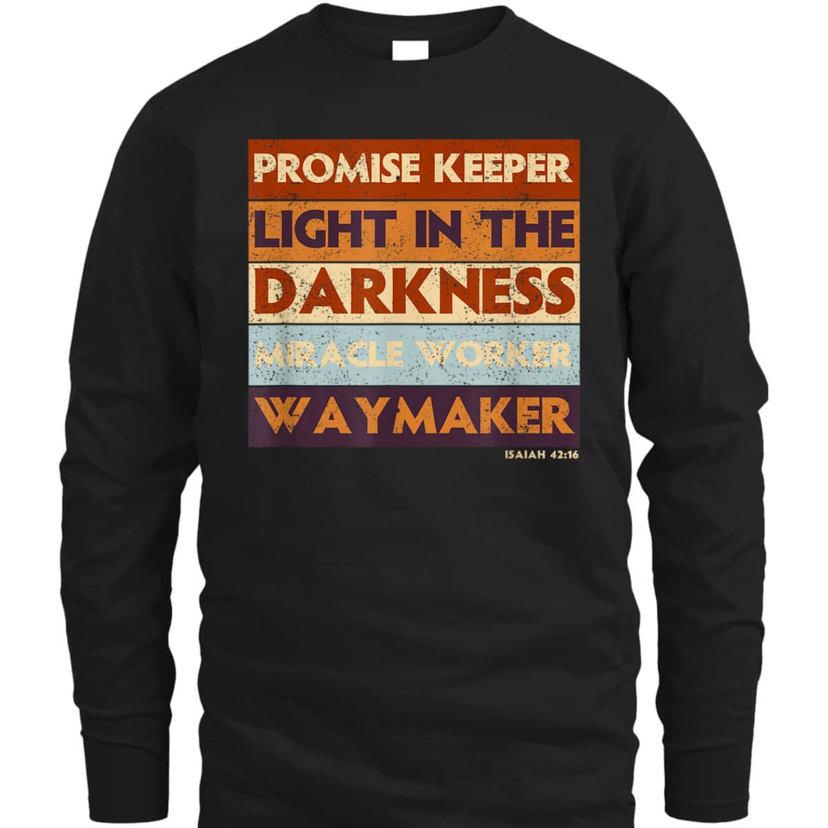 Waymaker Promise Keeper Miracle Worker Christian Faith Retro T-Shirt Waymaker Promise Keeper Miracle Worker Christian Faith Retro T-Shirt