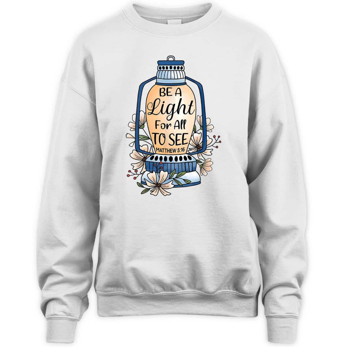 Christian T-Shirt Be A Light For All To See Bible Verse Religious Gift Christian T-Shirt Be A Light For All To See Bible Verse Religious Gift