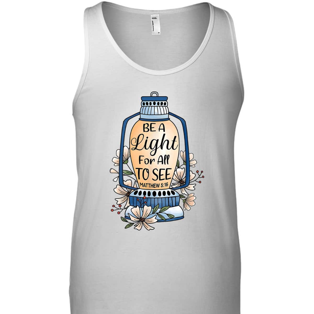 Christian T-Shirt Be A Light For All To See Bible Verse Religious Gift Christian T-Shirt Be A Light For All To See Bible Verse Religious Gift