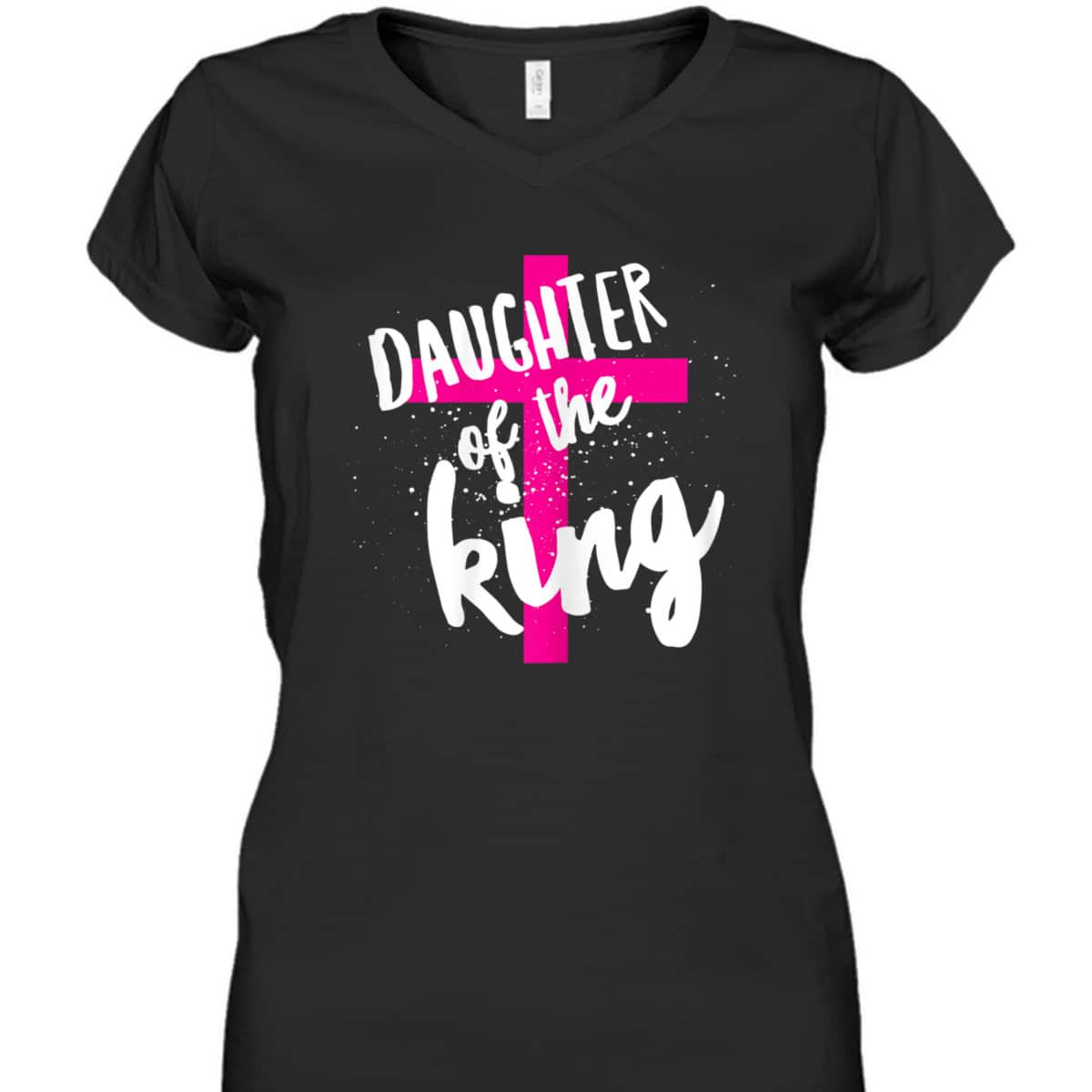Daughter Of The King Pink Christian Cross Religious T-Shirt Daughter Of The King Pink Christian Cross Religious T-Shirt