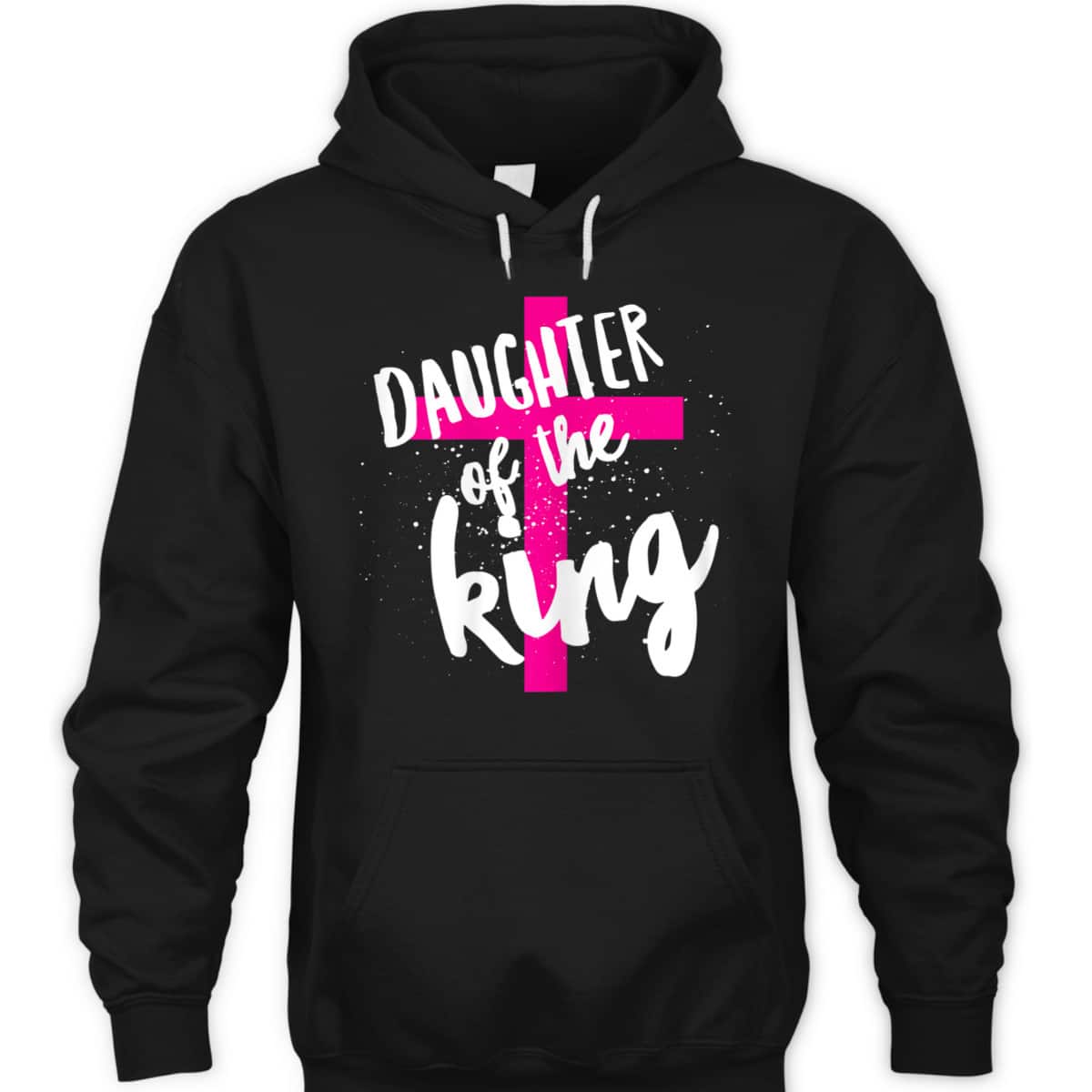 Daughter Of The King Pink Christian Cross Religious T-Shirt
