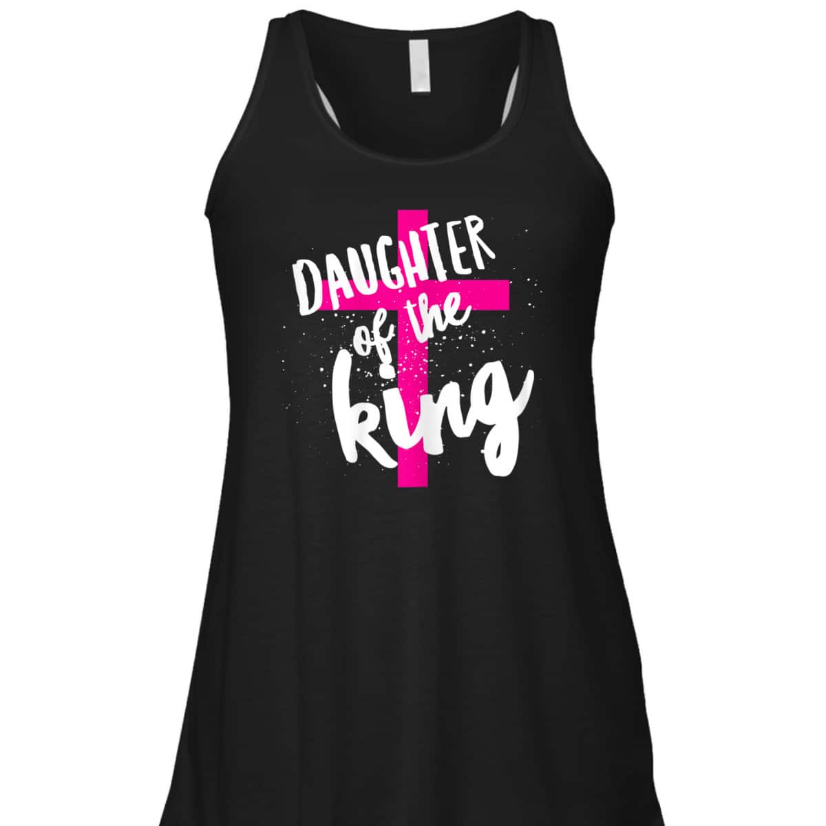 Daughter Of The King Pink Christian Cross Religious T-Shirt