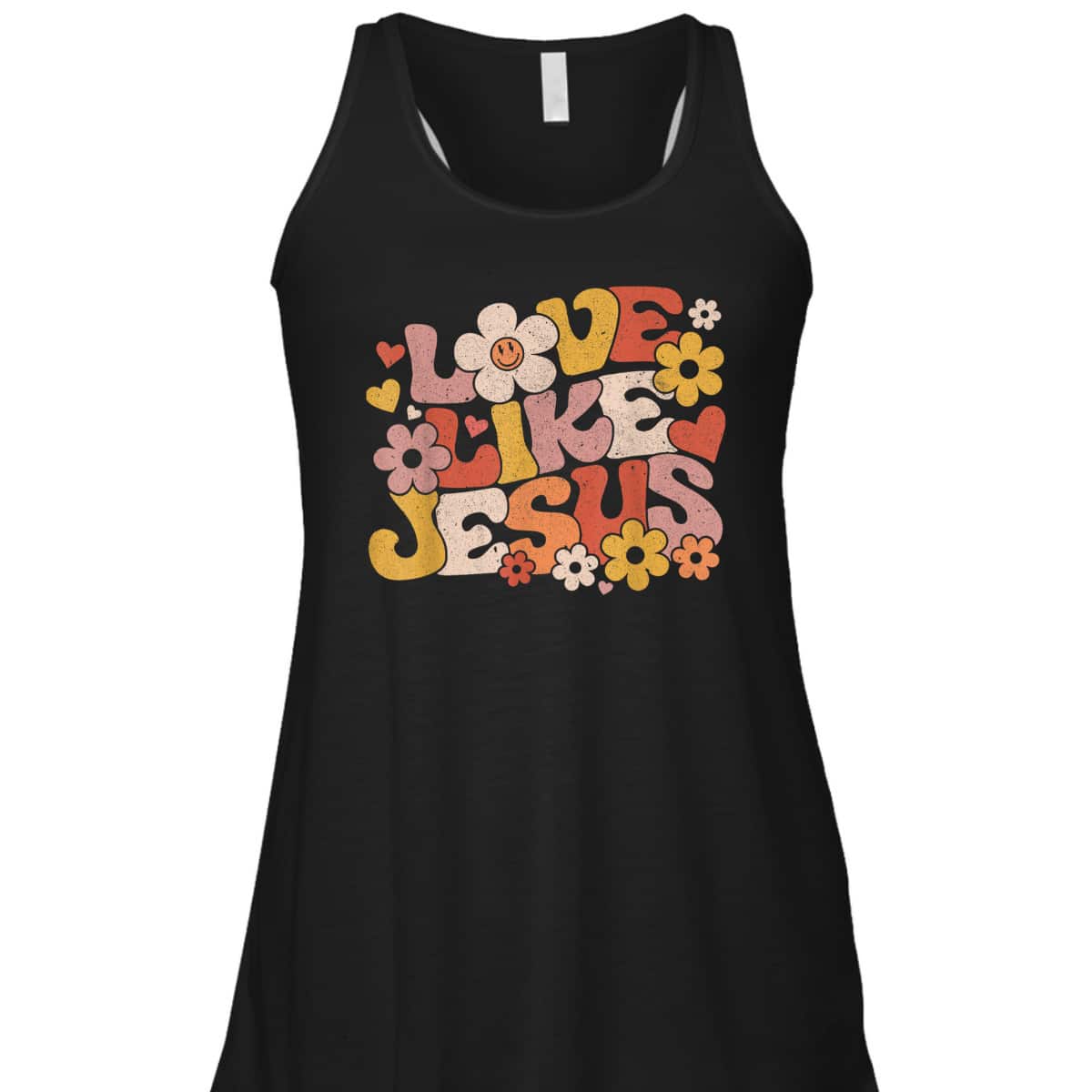 Love Like Jesus Christian Bible Verse Trendy Floral T-Shirt Love Like Jesus Christian Bible Verse Trendy Floral T-Shirt