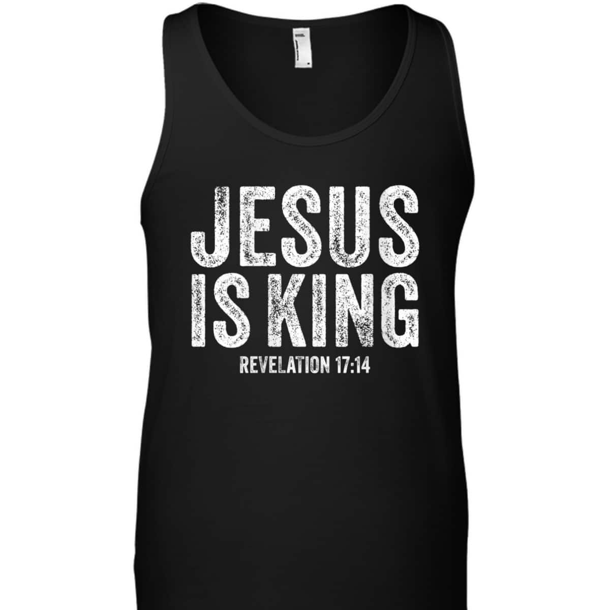 Jesus Is King Revelation 17:14 Bible Scripture Christian Vintage T-Shirt Jesus Is King Revelation 17:14 Bible Scripture Christian Vintage T-Shirt