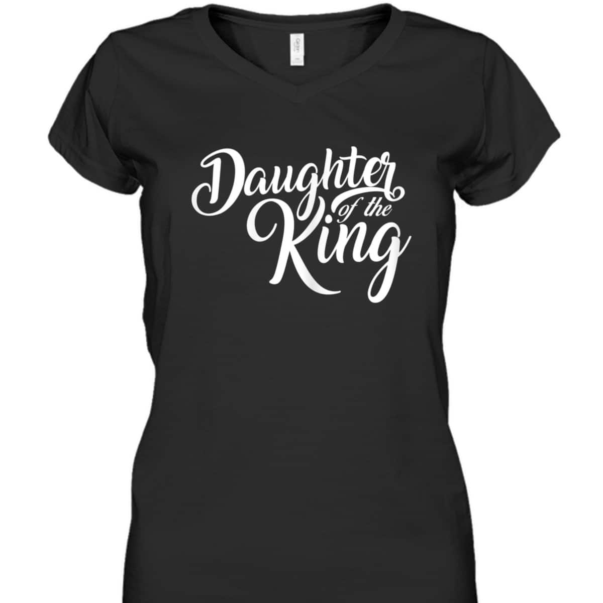 Daughter Of The King T-Shirt Vintage Christian Faith Religious Gift