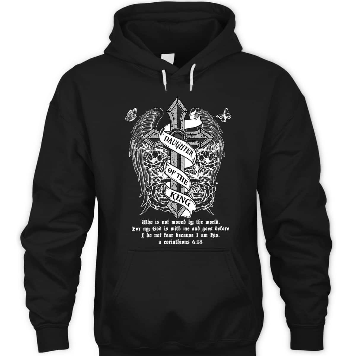 Daughter Of The King T-Shirt Christian Faith Cross And Angel Wing