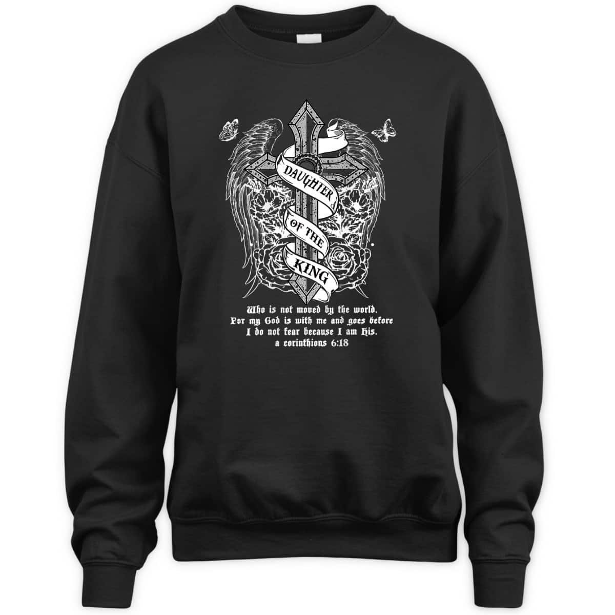 Daughter Of The King T-Shirt Christian Faith Cross And Angel Wing Daughter Of The King T-Shirt Christian Faith Cross And Angel Wing